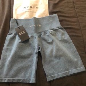 NVGTN Slate Blue Pro shorts; Size Medium